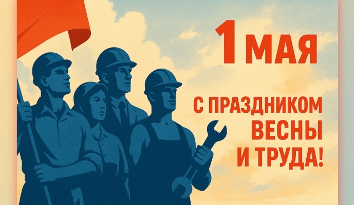 С Праздником Весны и Труда!
